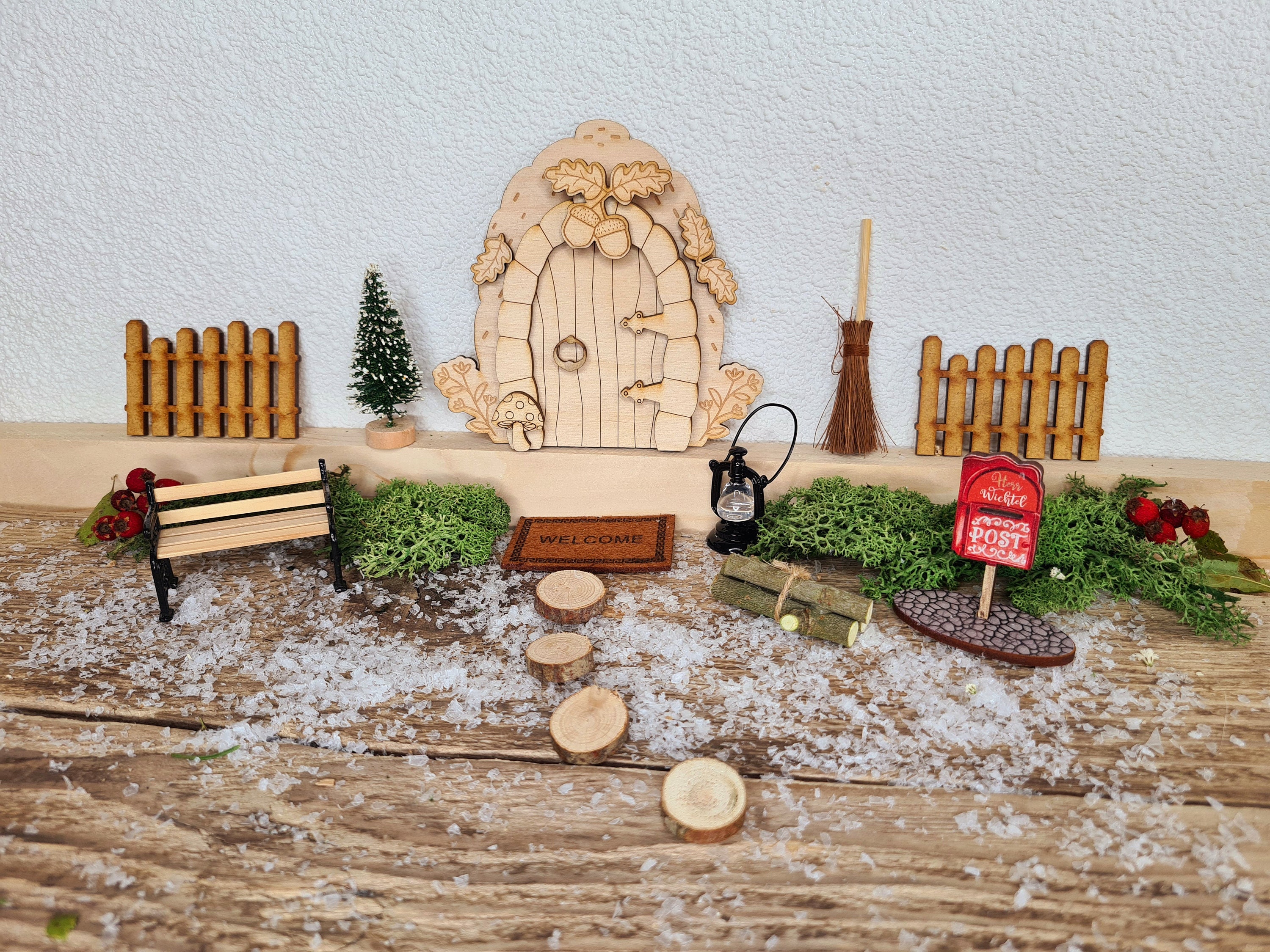 Set Di 3 Mini Gnomi Da Giardino – Statuette Decorative Senza Marchio