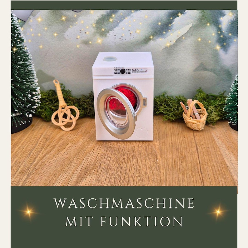 Miniatur Waschmaschine weiß