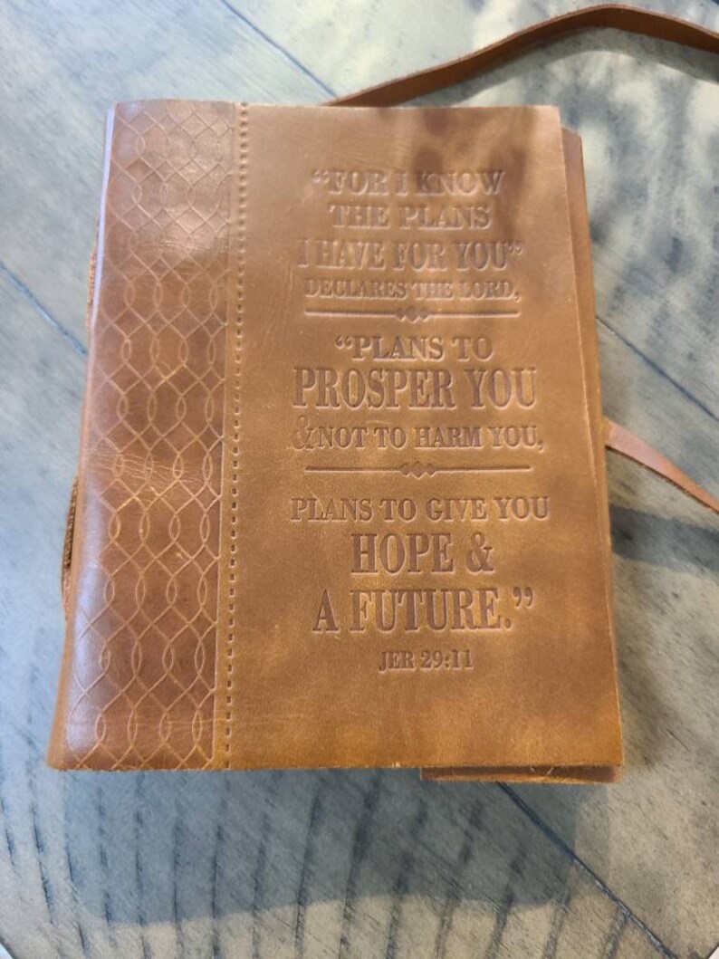 Leather Prayer Journal Bible Scripture Journal Bible Etsy