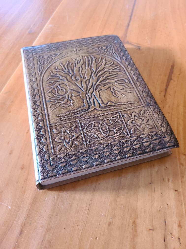 Tree of Life Leather Writing Journal Handmade Leather | Etsy