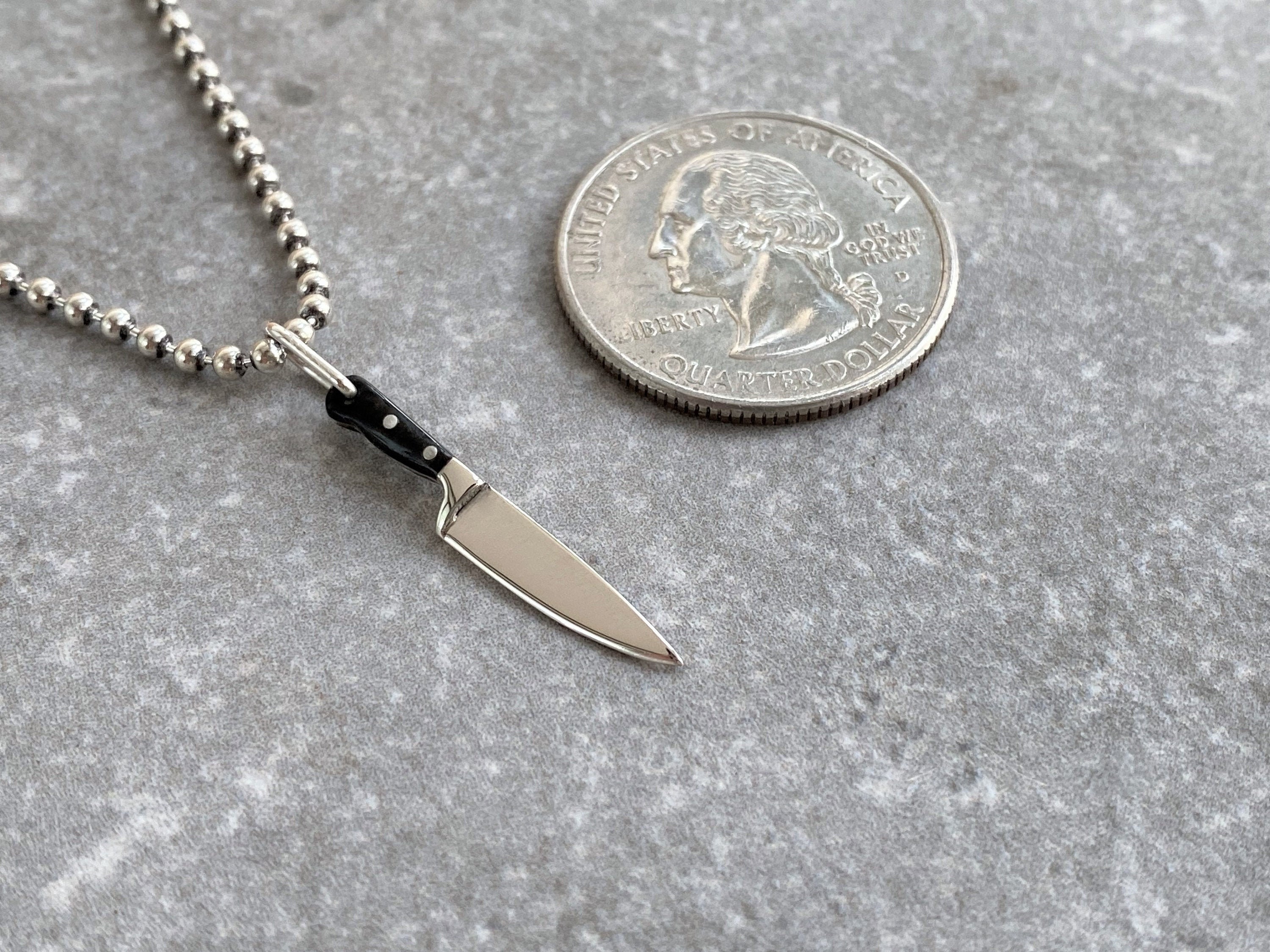Miniature Chef Knife Pendant Pastry Chef Graduation Gift Etsy