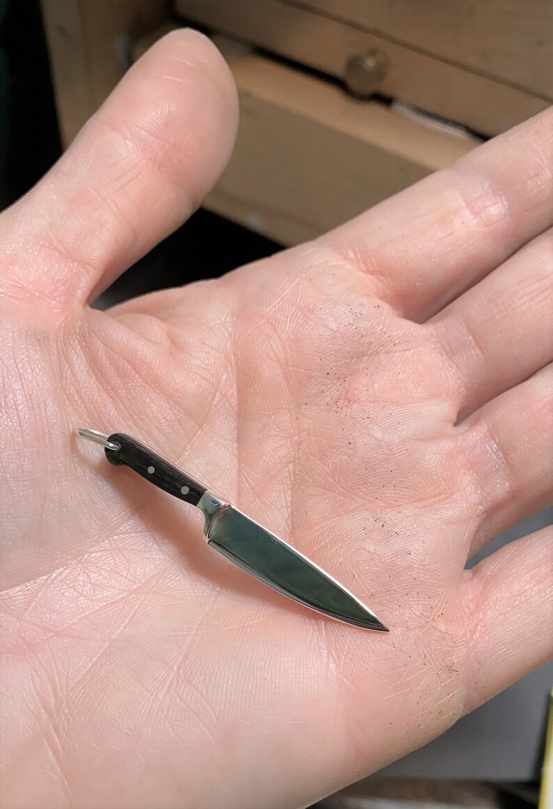 Chef Knife Pendant Pastry Chef Graduation Gift Miniature Etsy