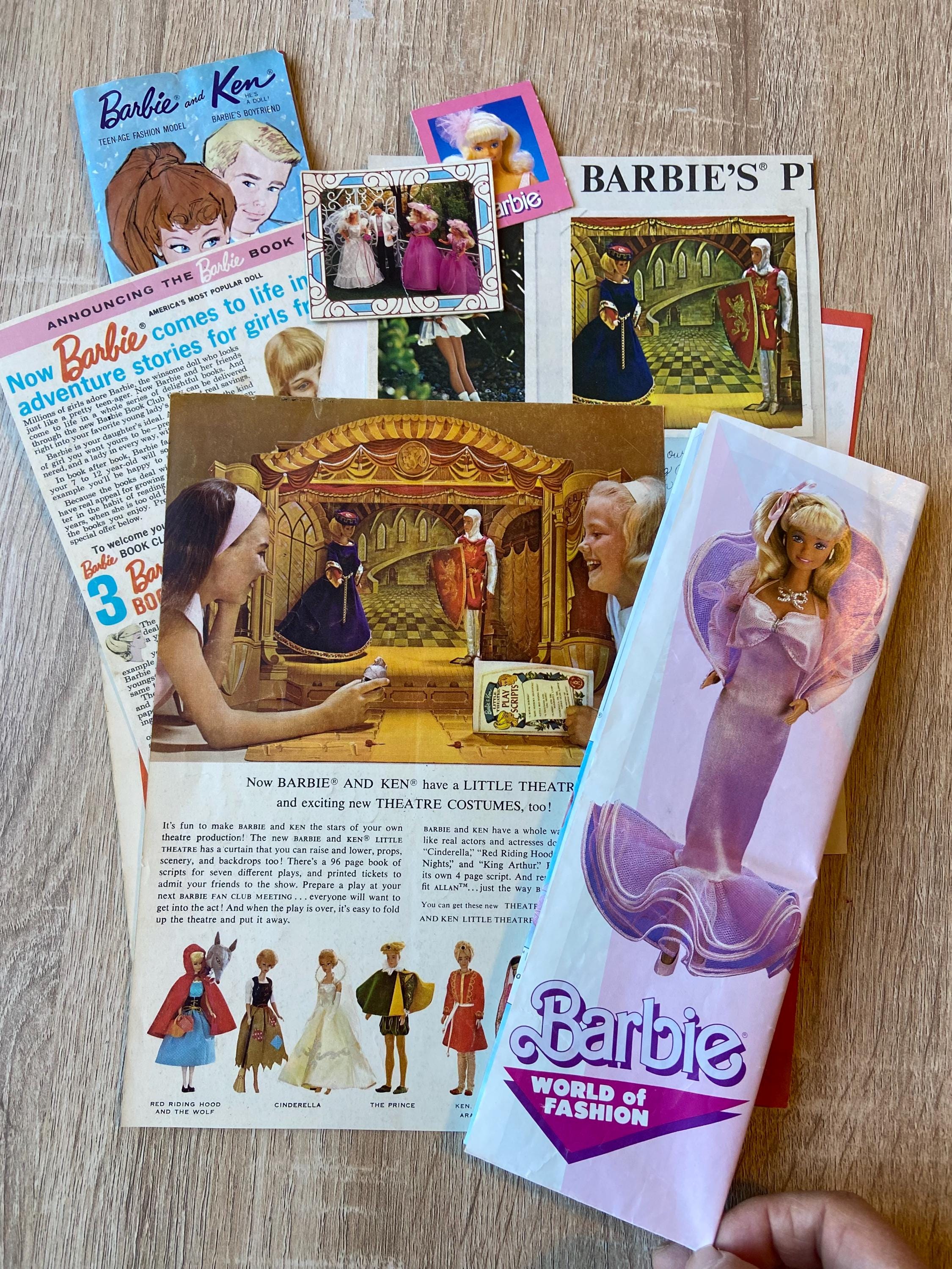 Vintage Lot 12 Barbie Paper Items Barbie Ephemera Barbie