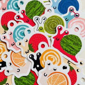 12 Étiquette escargot, étiquette cadeau Noël, lot d'étiquettes cadeaux, emballage cadeau escargot, meilleur cadeau de vacances, étiquette cadeau Kawaii, décoration de Noël, étiquette cadeau cottagecore