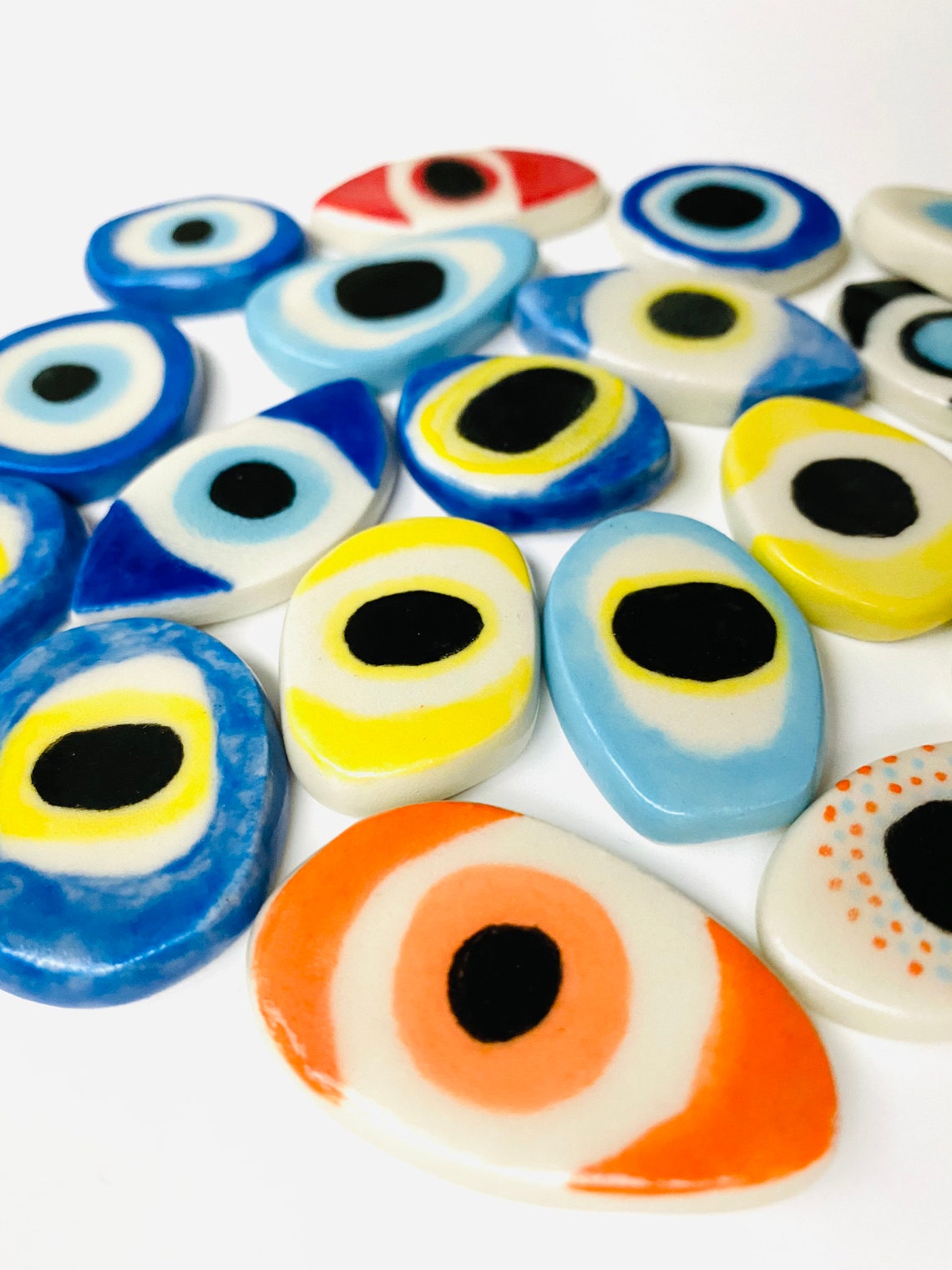 Ceramic Lucky Eye Lucky Evil Eye Fridge Etsy