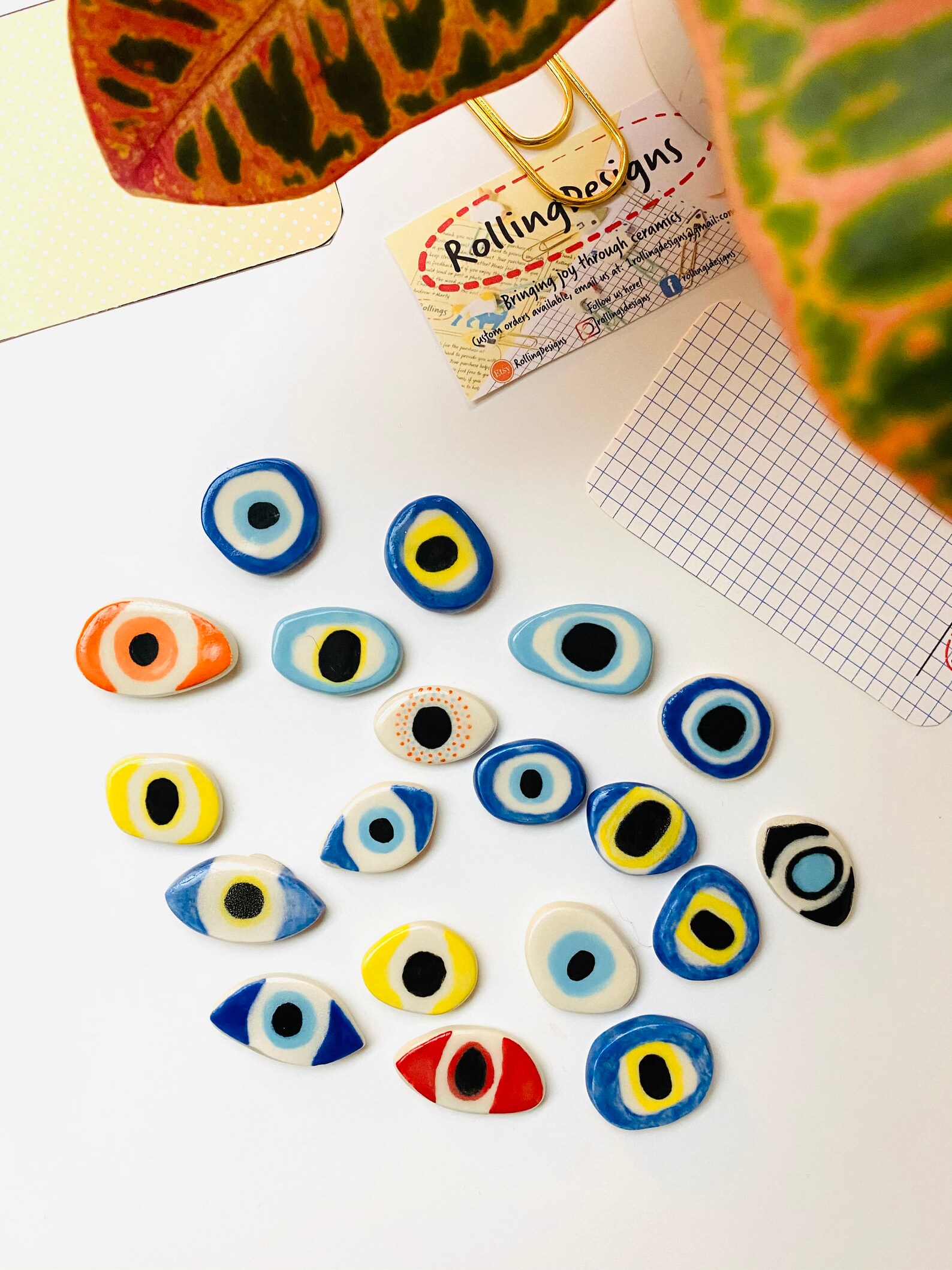 Ceramic Lucky Eye Lucky Evil Eye Fridge Etsy Canada