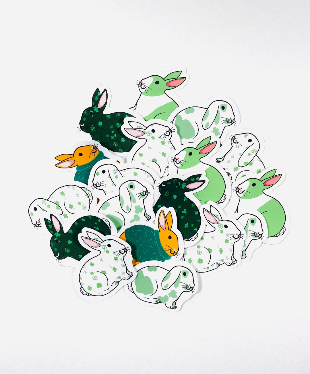 Cute Rabbit Sticker, Easter Rabbit, Bunny Gift for Her, Journal Sticker ...