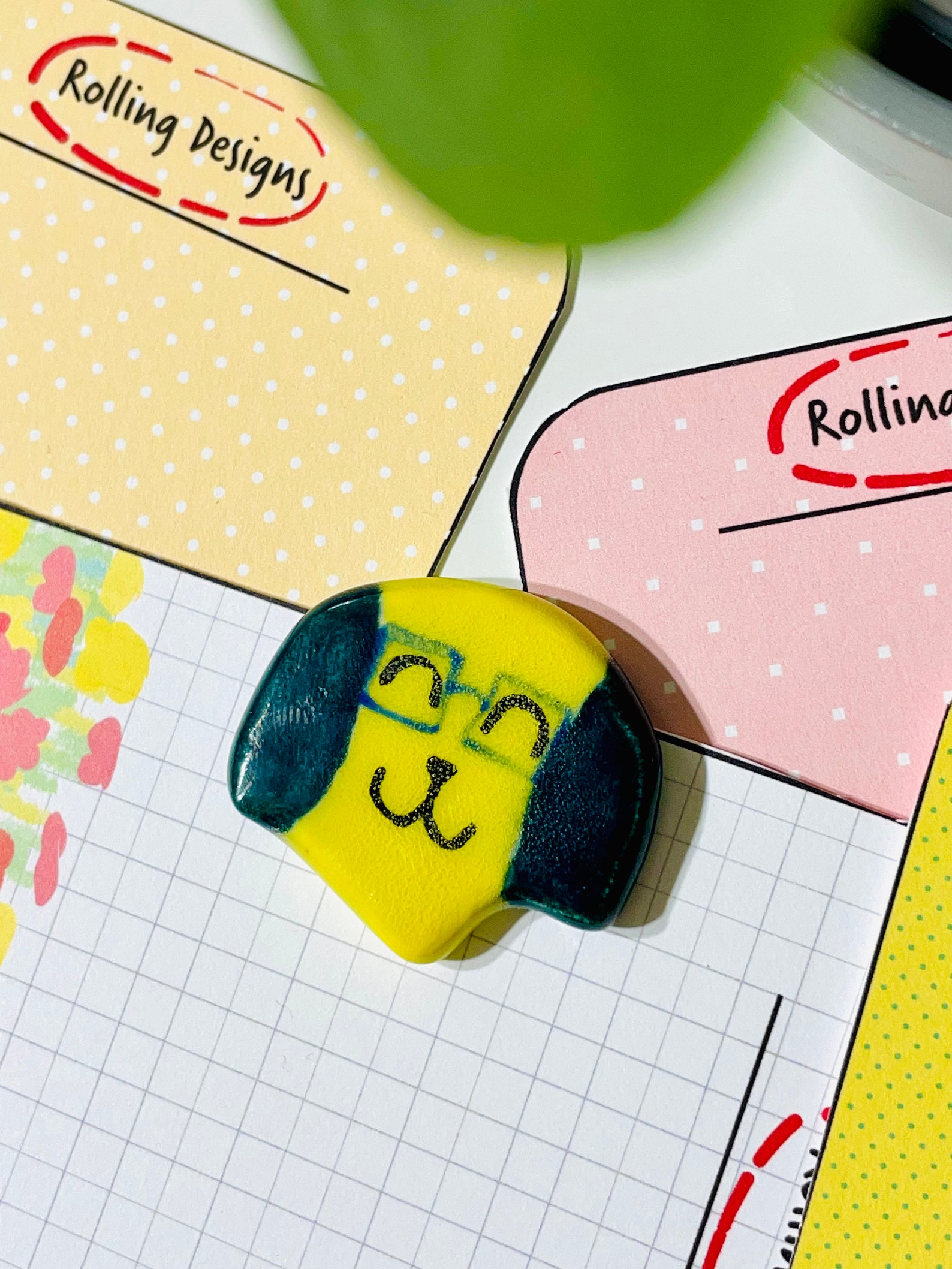 Ceramic Dog Dog Head Fridge Dog Etsy