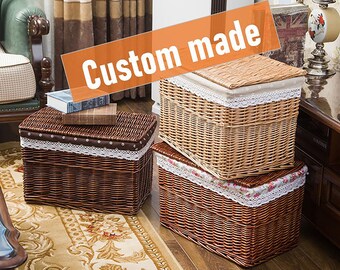 trofast wicker baskets
