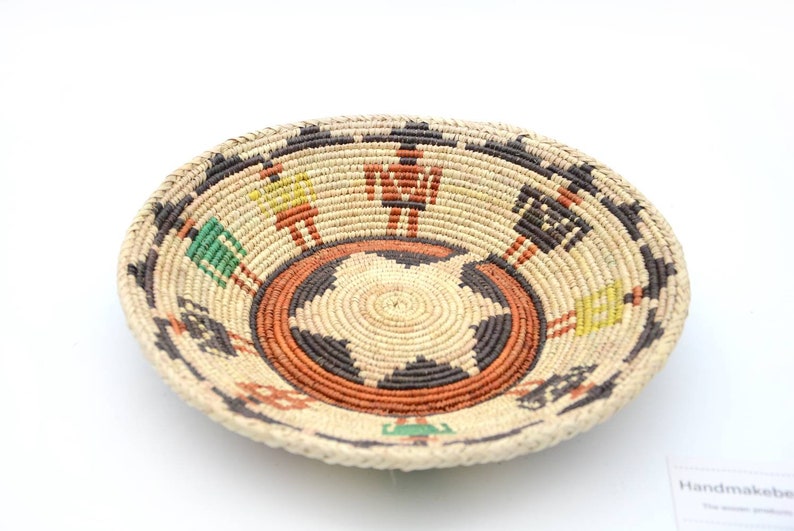 Wall basket,13.2,Moroccan basket,Rwandan basket,African wall basket,woven basket,vintage basket,hanging basket,bohemian basket,1909080046