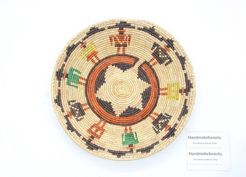 Wall basket,13.2,Moroccan basket,Rwandan basket,African wall basket,woven basket,vintage basket,hanging basket,bohemian basket,1909080046