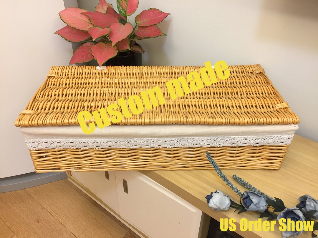 Custom Basketsstorage Basketslaundry Basketswicker Custom Etsy