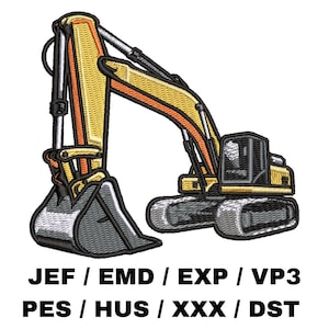 Excavator - Construction Vehicle, Heavy Machinery, Occupation Decor, Fun Project,  Kids Favorite, Earth Mover, Building Theme, Landscaping