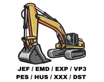 Excavatrice - Véhicule de construction, Machinerie lourde, Décoration de profession, Projet amusant, Les préférés des enfants, Terrassement, Thème de la construction, Aménagement paysager