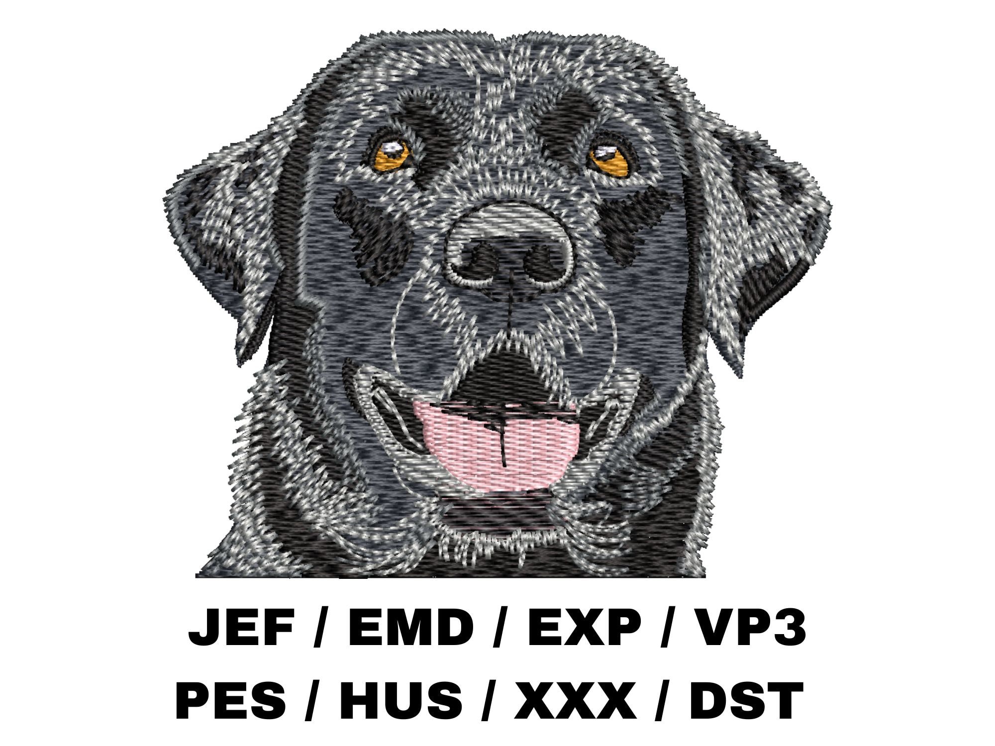 Labrador Retriever Embroidery File - Dog Lover Gifts, Canine Project ...