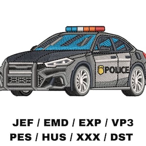警察車両 - 公共サービス車両、法執行機関、街頭パトロール、DIY ギフト、トレンディなデザイン、楽しいプロジェクト、子供のお気に入り、制服グループ