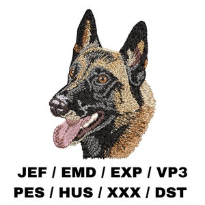 Belgian Malinois embroidery file, Dog Gifts, Realistic Dog, Trendy embroidery designs, Belgian Shepherd, Belgian Sheepdog