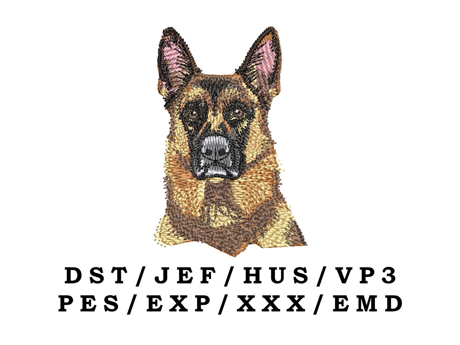 German Shepherd 1 Embroidery File Dog Gifts German Etsy