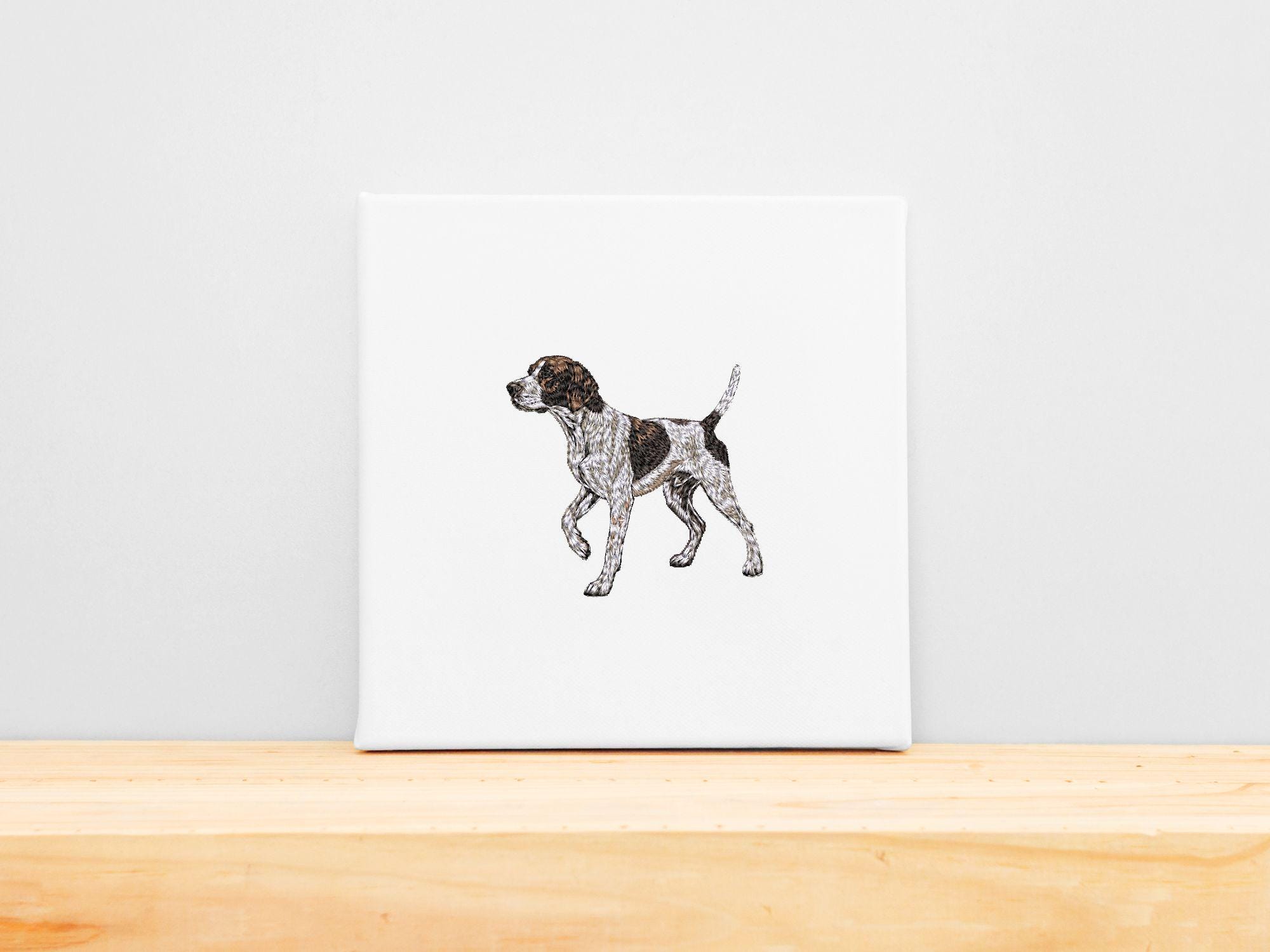 Realistic English Pointer Machine Embroidery Design, Hunting Dog ...