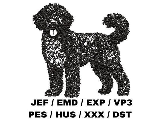 Portuguese Water Dog Full Body Outline - Pet Owner, Dog Lovers, Memorial Gift, Animal Craft, Fun Project, Breed Collection, Cute Design