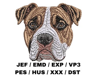 Staffordshire Bull Terrier - Staffy, Realistic Dog, Pet Owner, Dog Lover, Fun Project, Unique Pattern, DIY Gift, Wall Art and Home Decor