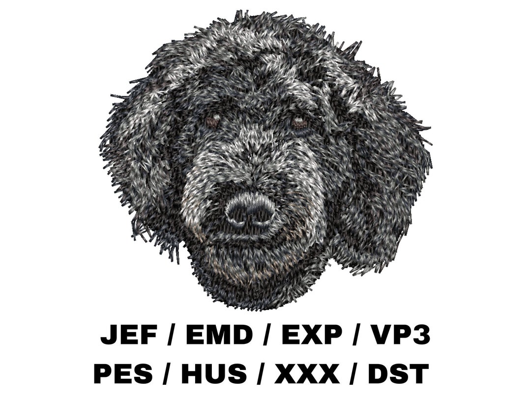 Poodle Embroidery Pattern Dog Lovers Gift Cute Pet Animal Craft