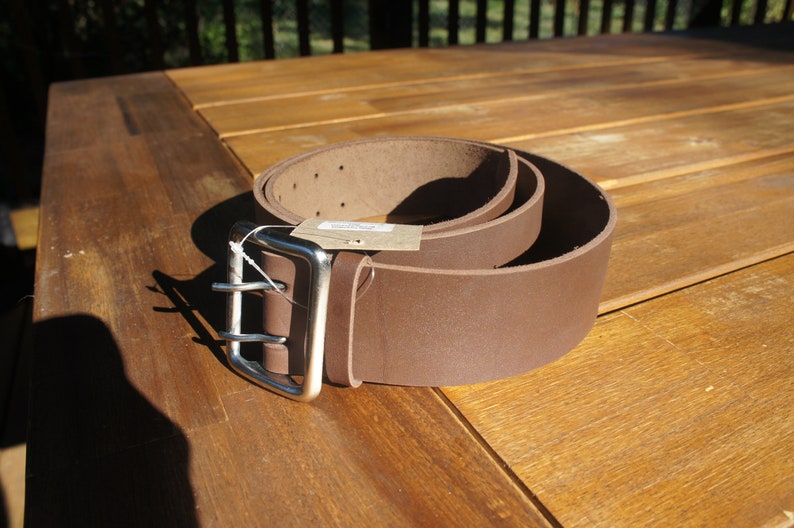 Military Quality New NATO Army Officer Premium Leather Brown image 2