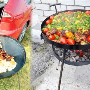 16 in. / 40 sm. Armenian Kazan Cooking Disc Discada High Heat Disc BBQ, Cowboy Wok. Made in Europe. US Seller. image 5