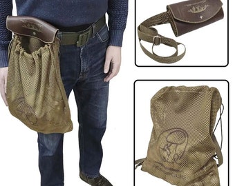 Premium Quality  Mushroom hunting bag Forage Bag for Morels Picking, Hunting Bag, Shopping Mesh Bag. Made in Ukraine. US Seller..
