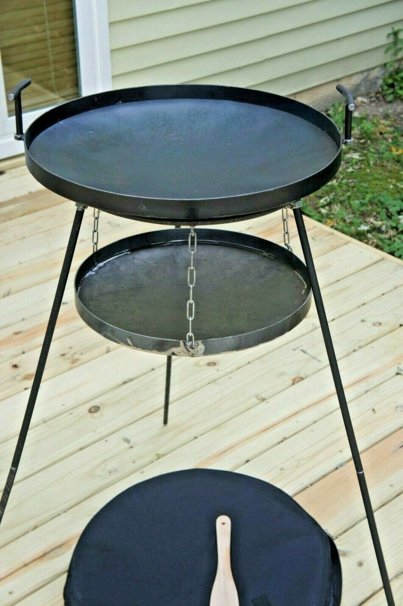 16 in. / 40 sm. Uzbek Kazan Cooking Disc Discada High Heat Disc BBQ, Cowboy Wok. Made in Europe. US Seller. image 8