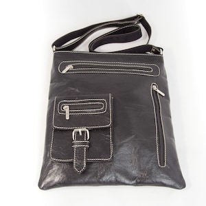 Ladies Cross body/shoulder bag. Real Leather. Hand made.