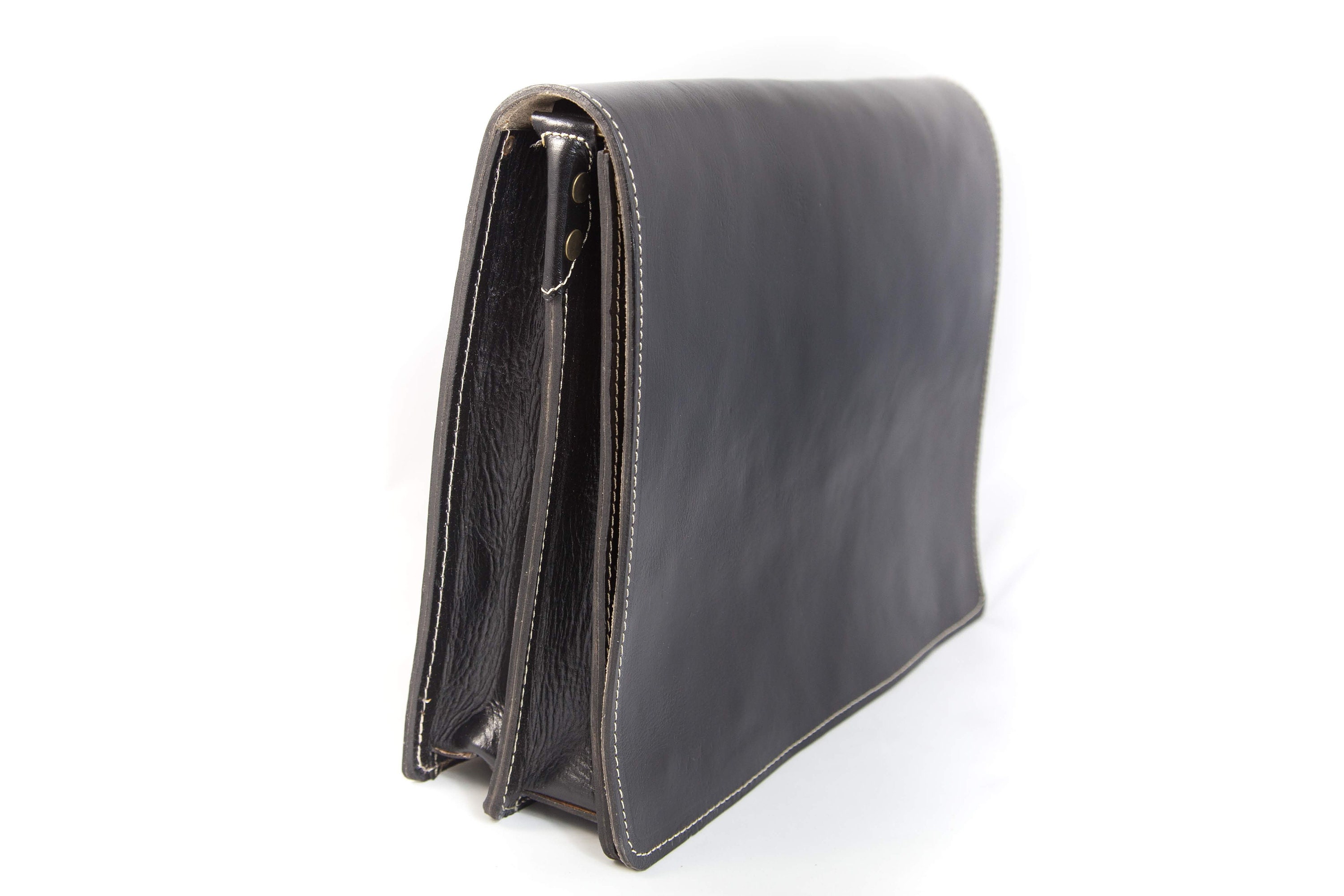 Vintage Style Laptop Bag /messenger Bag Etsy