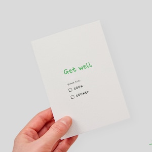 Gute Besserung Karte | Gute Besserung Geschenk | We Miss You Karte | Aufmunterung Karte | Lustige Karte | Denken an Sie Karte | Freund Kollege Karte