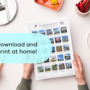 London Travel Printable Checklist | London Bucket List | London Best Places | Things to do in London | London Itinerary | London Vacation