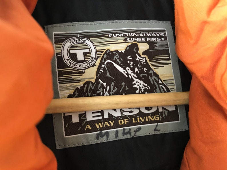 Tenson 80s Vintage Windbreaker SKI mountain Jacket coat Purple neon orange FRANCE rain Jacket 90s Size men L