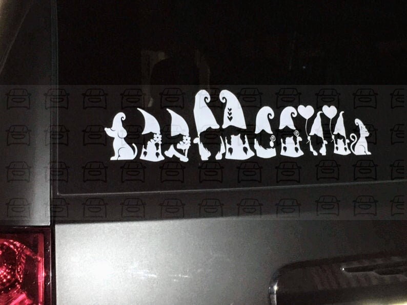 Gnome car decal deals