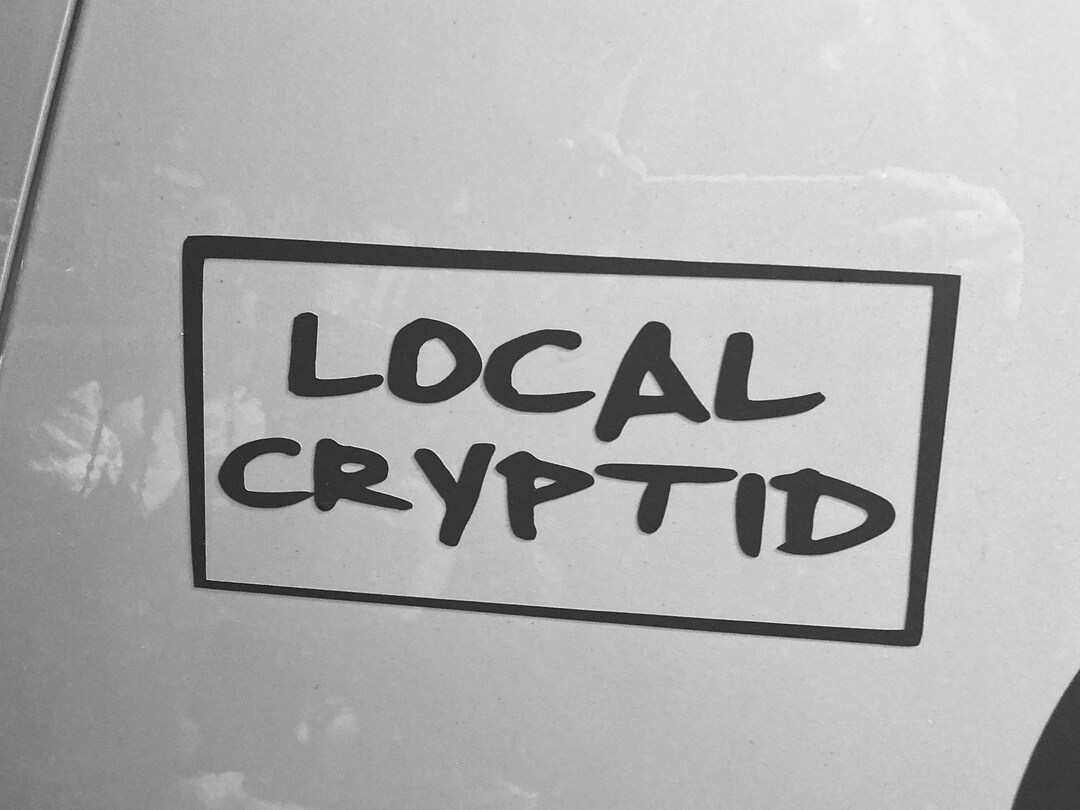 Local Cryptid Vinyl Decal - Weatherproof High Quality Adhesive Vinyl ...