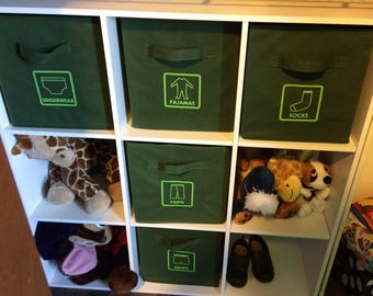 Iron-On Clothes storage Labels! You pick your options! High Quality Heat Transfer Vinyl