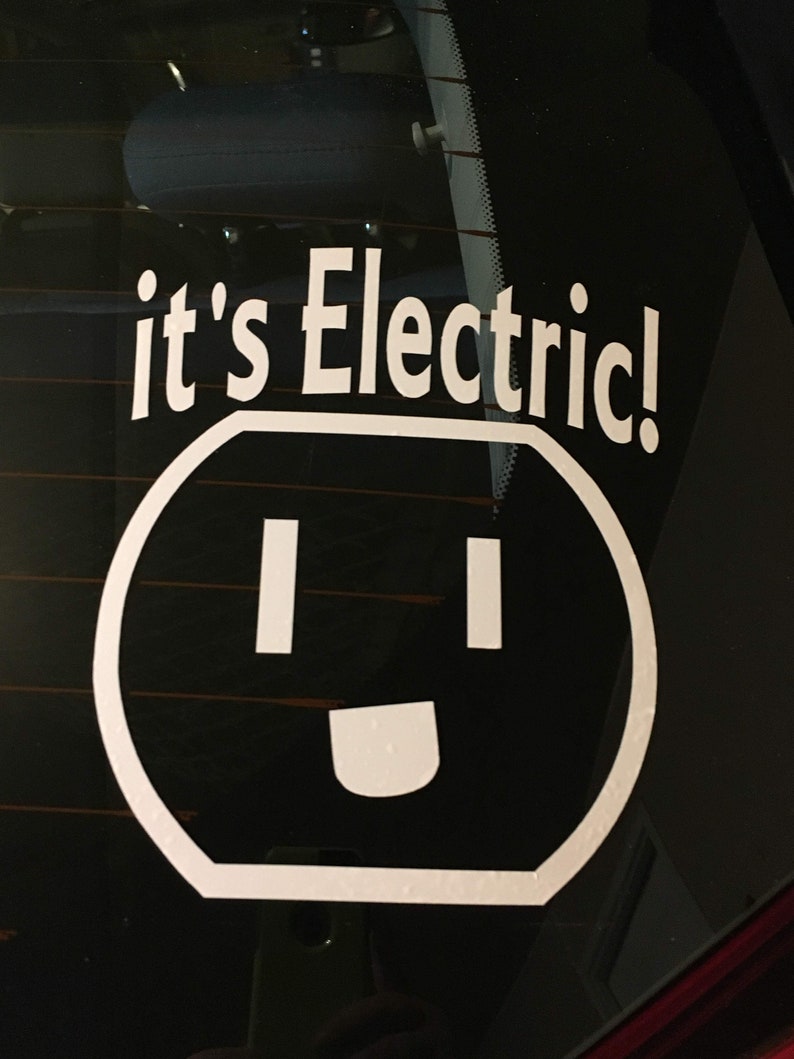 It's Electric Electric Vehicle Vinyl Decal 5 inch x 5 Etsy