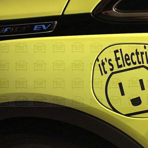 Electric Vehicle Decal Etsy