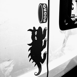 Własny Hodag Wisconsin - Wodoodporna, wysokiej jakości naklejka winylowa samoprzylepna 8 x 3