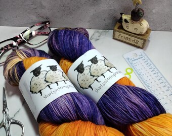 Pumpkin Eve Hand dyed yarn