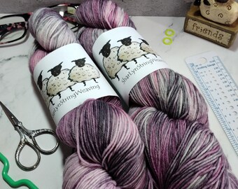 Wildberry Sangria Hand dyed yarn