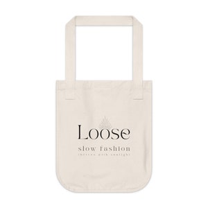 Organic Canvas Tote Bag Loose Logo