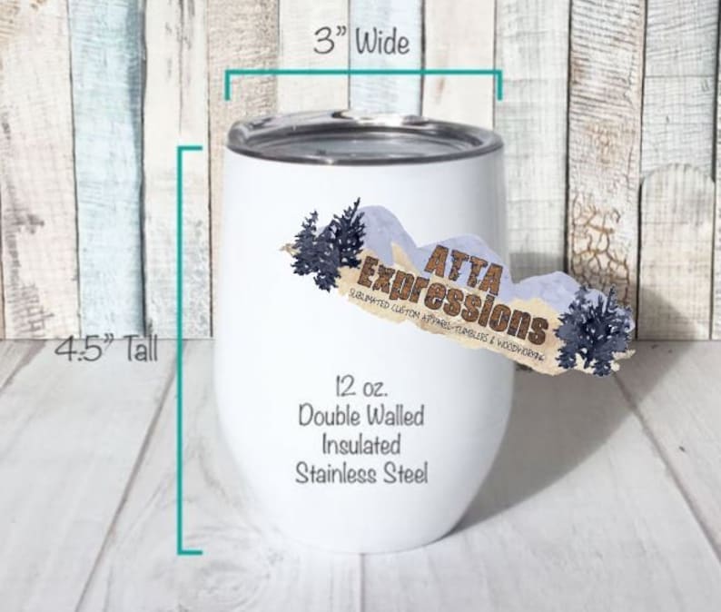 Bottoms Up 12 oz wine tumbler