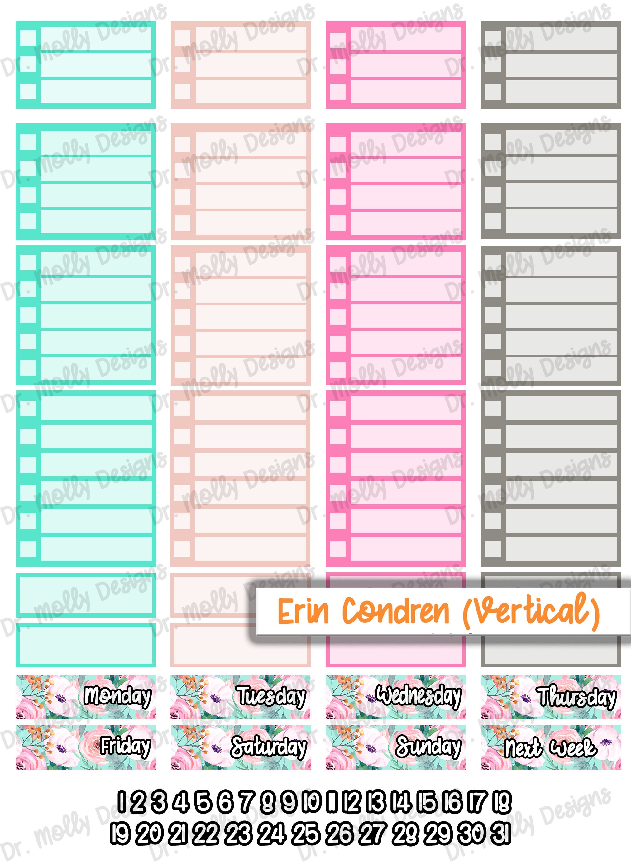 Girl Boss | Erin Condren Vertical Planner | Printable Erin Condren ...