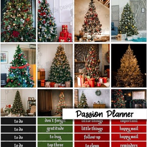 May include: A printable passion planner with a Christmas theme. The planner is divided into three columns: to do, don't forget, and little things. Each column has a list of items to help you stay organized and on track.