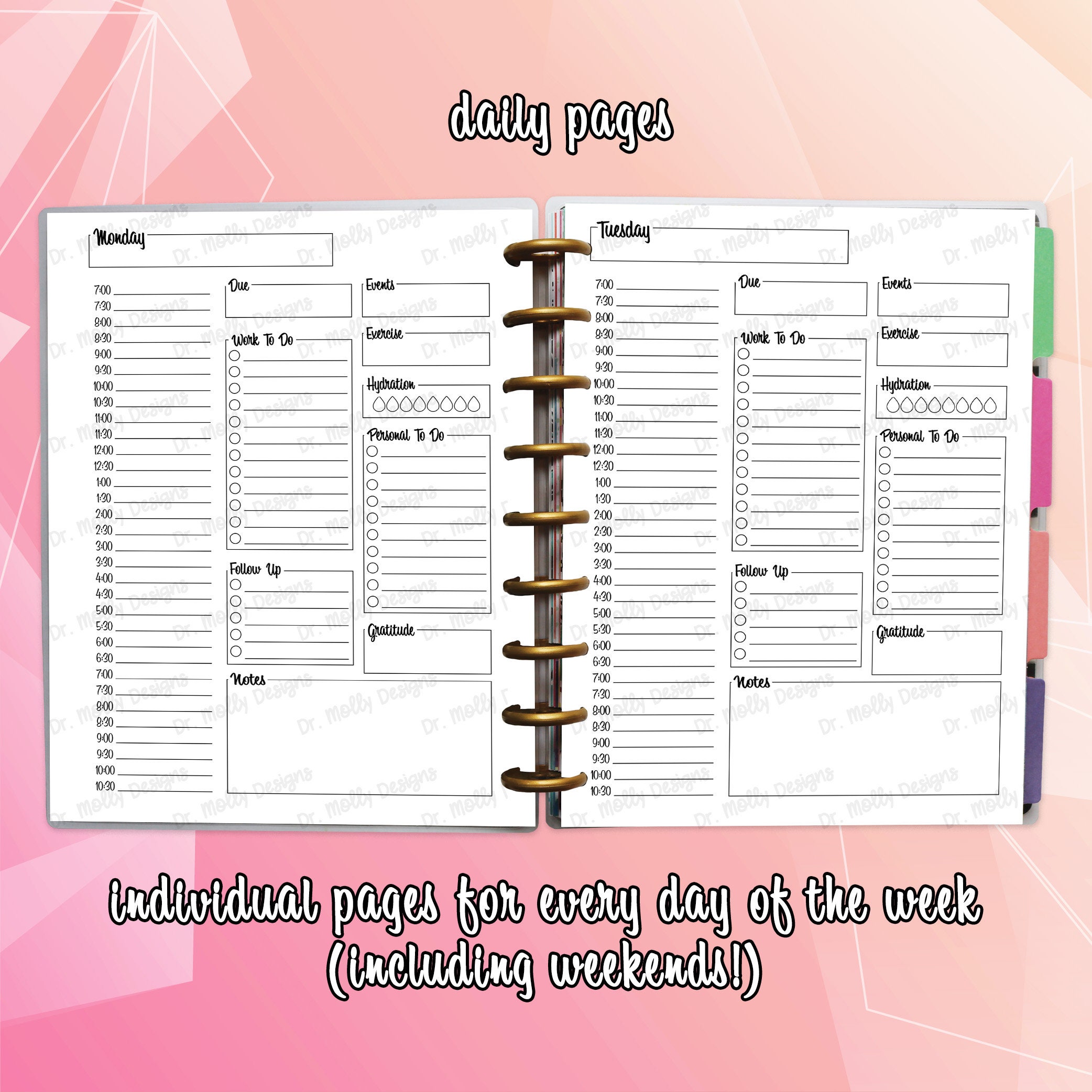 THE PROFESSOR PLANNER Printable Planner for Academics | Etsy