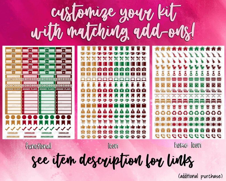 Gingerbread Erin Condren Vertical Planner Printable Erin - Etsy