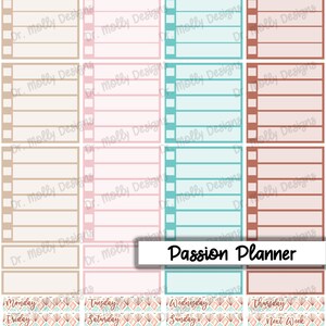 Boho Quotes | Passion Planner Printable Passion Planner Weekly Sticker ...